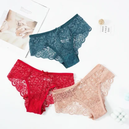 Hipster Sheer Lace Panties - Image 3