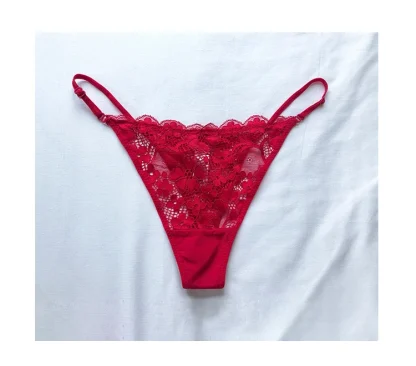 Sheer Lace G-string Panties - Image 5