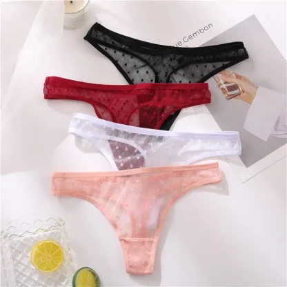 Low-waist Sheer Mesh Panties - Image 6