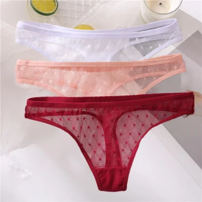 Low-waist Sheer Mesh Panties - Image 4