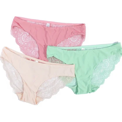 Soft Seamless Lace Panties - Image 5