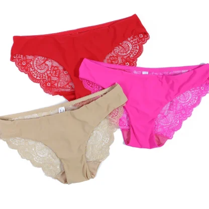 Soft Seamless Lace Panties - Image 3