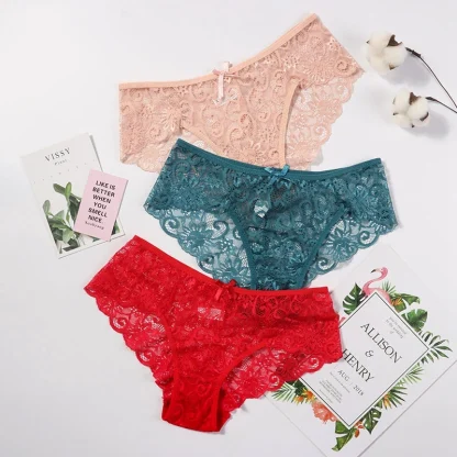 Hipster Sheer Lace Panties - Image 4