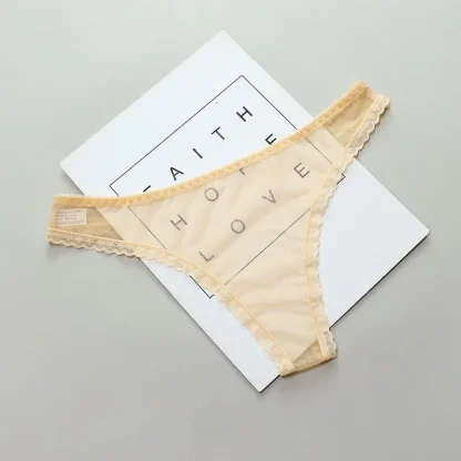 Mesh Transparent Thong Panty - Image 5