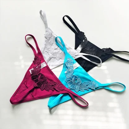 G-string Embroidered Floral Panties - Image 7