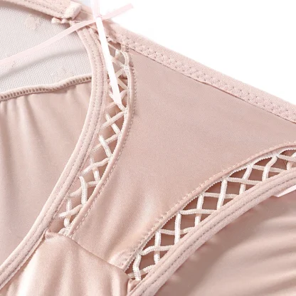 Bowknot Breathable Sheer Panties - Image 6