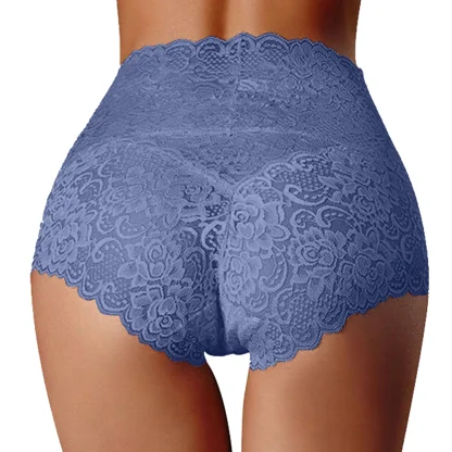 High-waist Solid Lace Panties