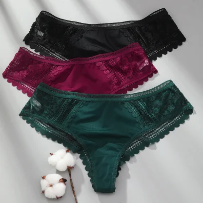 Seamless Lace Cheeky Panties - Image 6