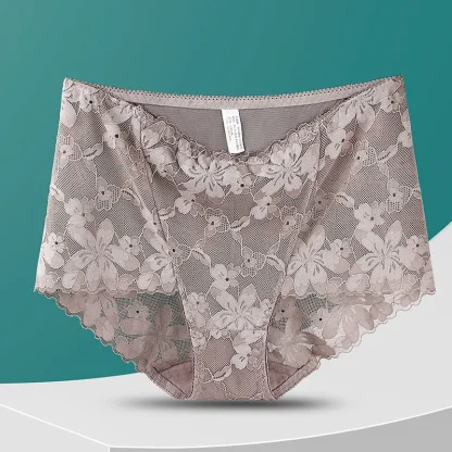 High-waist Floral Lace Panties - Image 3