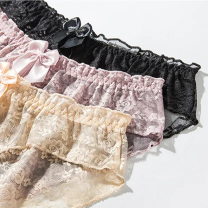 Open Crotch Sheer Lace Panty - Image 6