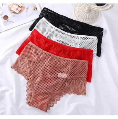 Mid-rise Sexy Fishnet Panties - Image 7