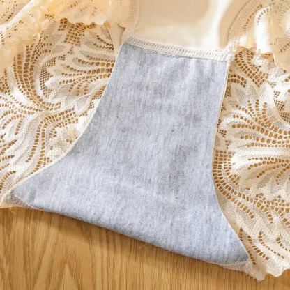 Seamless Lace Brief Panties - Image 5