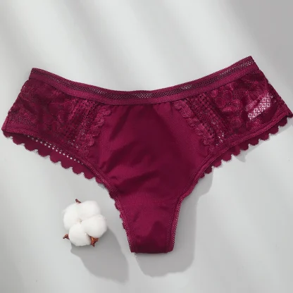 Seamless Lace Cheeky Panties - Image 2