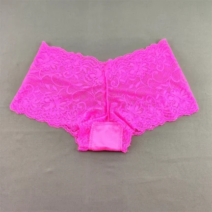 Sheer Lace Boyshort Panties - Image 6