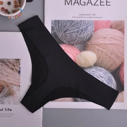 Solid Seamless Thin Thongs - Image 2