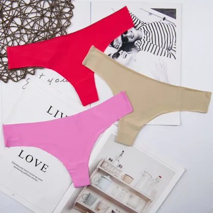 Sexy Solid Seamless Panty - Image 3