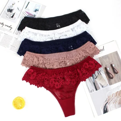 Sexy See-through Lace Panties - Image 7