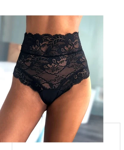 High-waist Sheer Lace Panty - Image 2