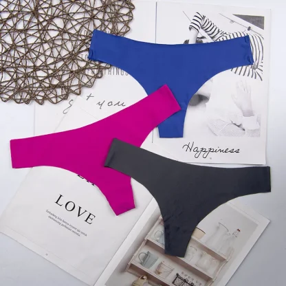 Sexy Solid Seamless Panty - Image 5