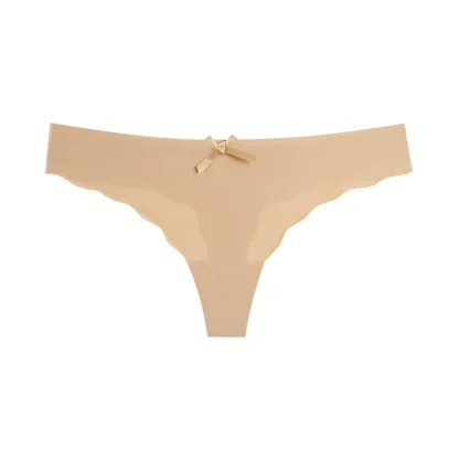 Soft Seamless Bowknot Panties