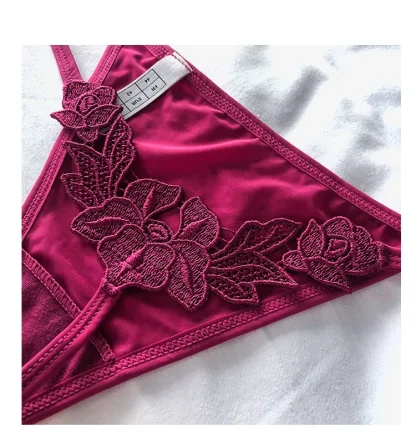 Embroidered Floral G-string - Image 5