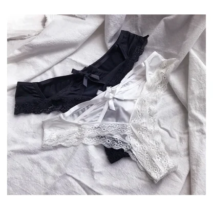 Hollow Out Bowknot Thong - Image 6