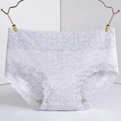 Lace Trim Breathable Panties - Image 5