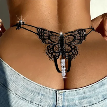Luxury Embroidered Butterfly G-string - Image 3