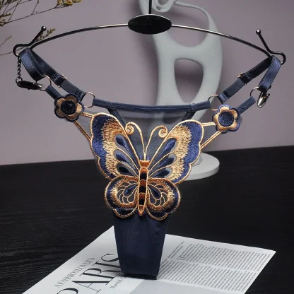 Embroidery Butterfly G-strings - Image 5