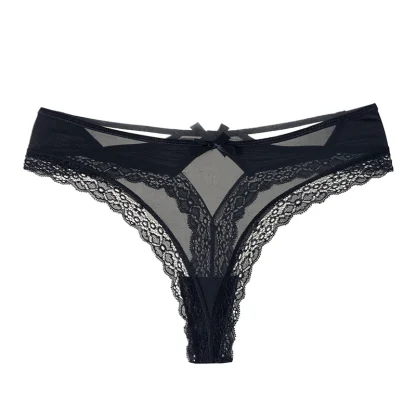 Hollow Out Bowknot Thong - Image 5