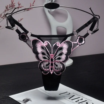Embroidery Butterfly G-strings