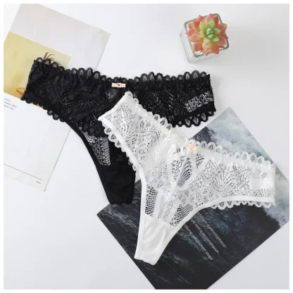 Sexy Sheer Hollow Out Panties - Image 6