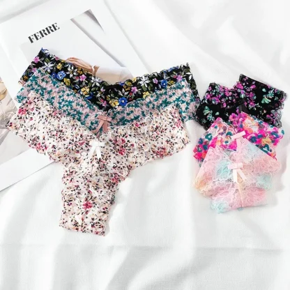 Colorful Floral Breathable Panty - Image 6