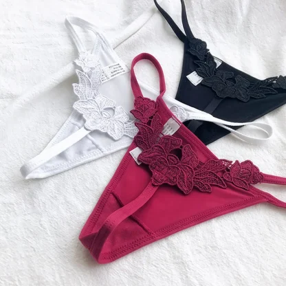 Embroidered Floral G-string - Image 6