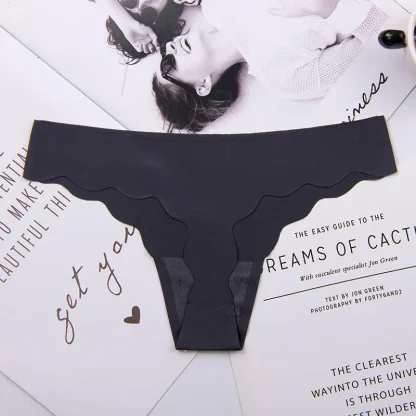 Solid Seamless Wavy Panties - Image 7