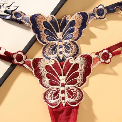 Embroidery Butterfly G-strings - Image 7