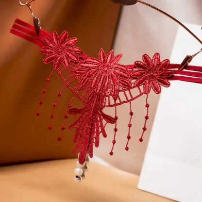 Embroidered Tassel G-strings - Image 6