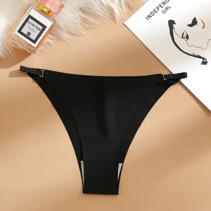 Seamless Elastic Solid Panties - Image 4