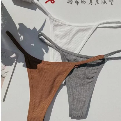 Seamless Casual Plain G-strings - Image 4