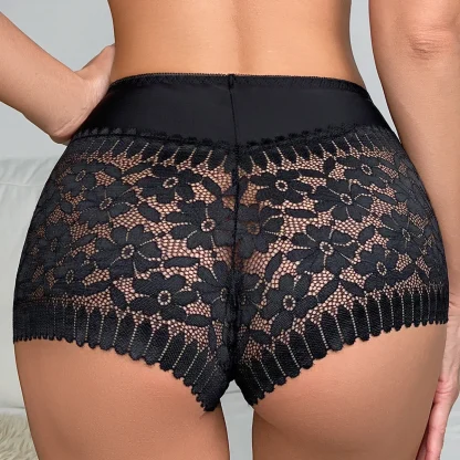 Floral Mesh Boyshort Panty