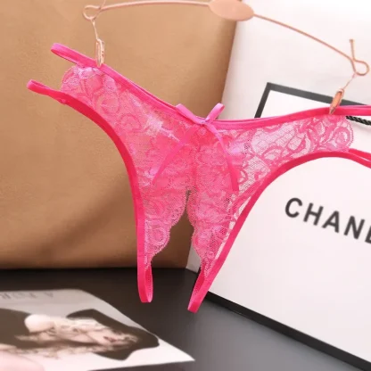 Crotchless Breathable Lace Panty - Image 6