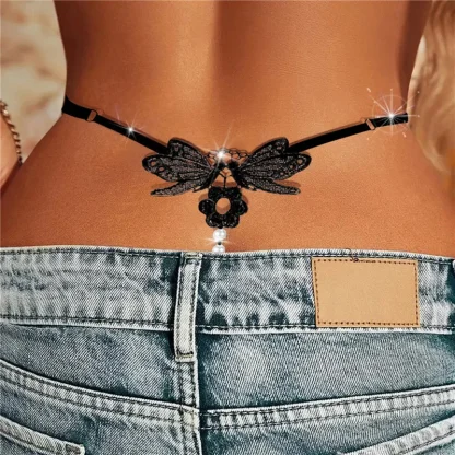 Luxury Embroidered Butterfly G-string - Image 2