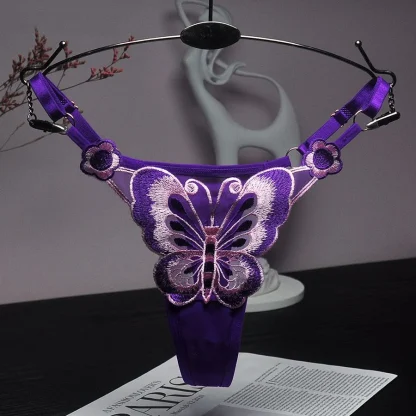Embroidery Butterfly G-strings - Image 6