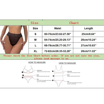 Striped Mesh Seamless Panty - Image 7