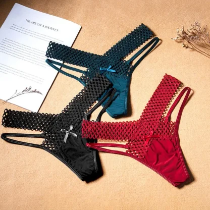 Sexy Hollow Out Thongs - Image 5