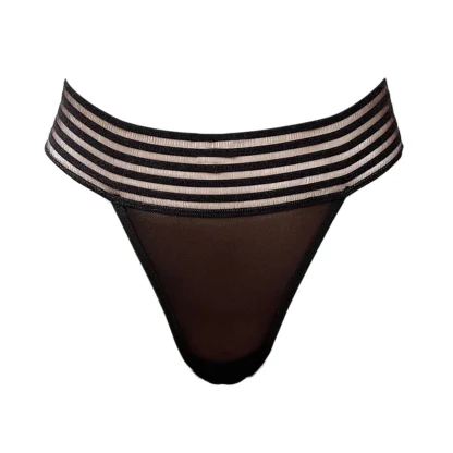 Striped Mesh Seamless Panty - Image 6