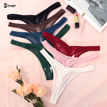 Seamless See-through Thongs - Image 7