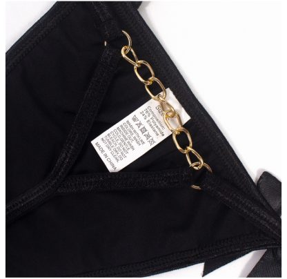Bowknot Black G-string - Image 6